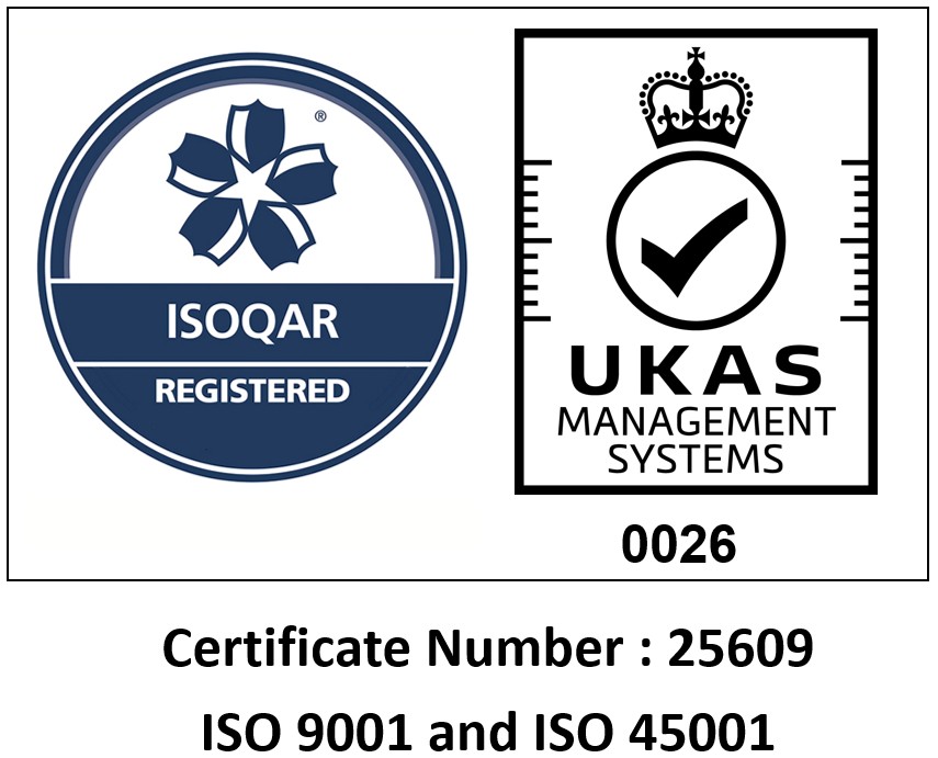 ISO 9001 & ISO 45001 certified